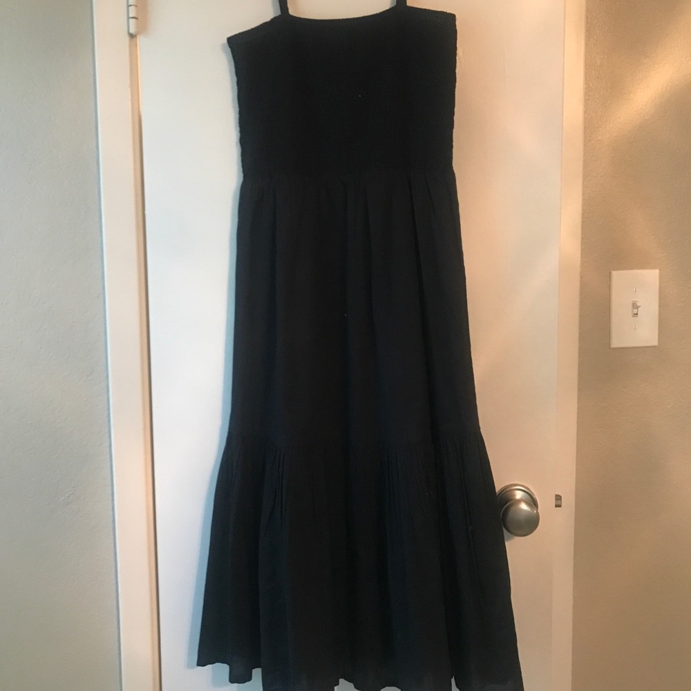 JCrew midi black dress, size XS, worn once